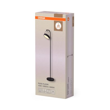 Osram - Lampadar LED DECOR PUCK LED/12W/230V CRI 90, negru