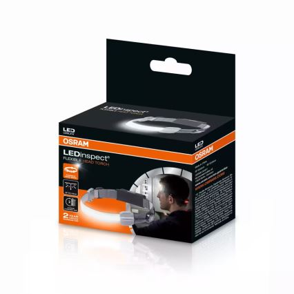 Osram - Lanternă frontală LEDINSPECT reîncărcabilă, cu intensitate reglabilă LED/3W/3,7V IP42 1000 mAh