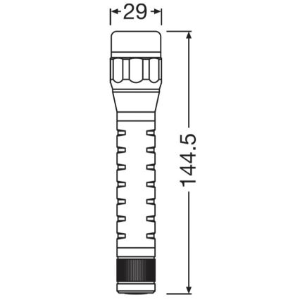 Osram - LEDINSPECT TORCH 350 ESSENTIAL, lanternă LED reglabilă, 4W, 2xAAA, IP44