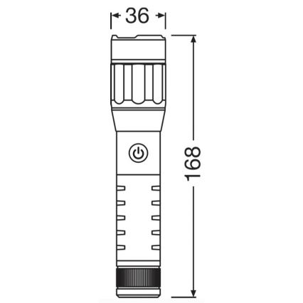 Osram - Lanternă LED reîncărcabilă cu intensitate reglabilă LEDINSPECT PRO TORCH 500 LED/6W/3,7V 2200 mAh IP44