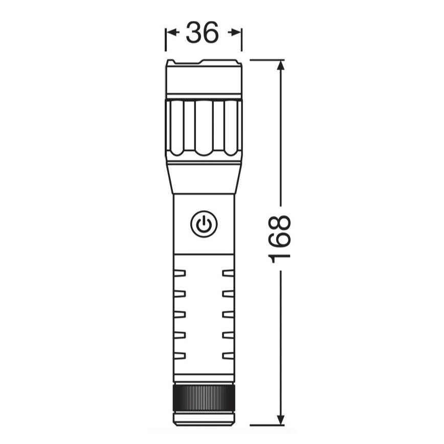 Osram - Lanternă LED reîncărcabilă cu intensitate reglabilă LEDINSPECT PRO TORCH 500 LED/6W/3,7V 2200 mAh IP44