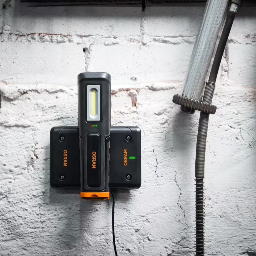 OSRAM - Lanternă LED reîncărcabilă, cu reglaj al luminozității LEDINSPECT WIRE-FREE PRO 600, LED/5W/3,7V, IP54, 2600 mAh