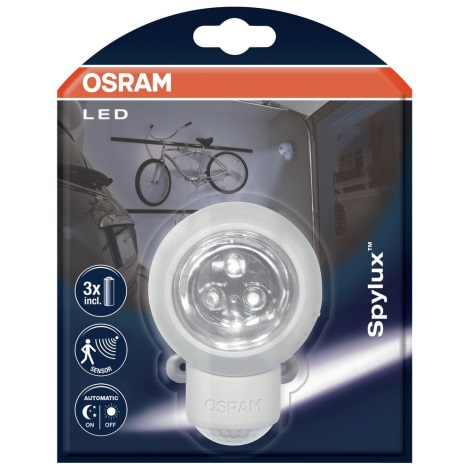 Osram - LED Aplică perete exterior cu senzor SPYLUX 1xLED/0,3W/4,5V