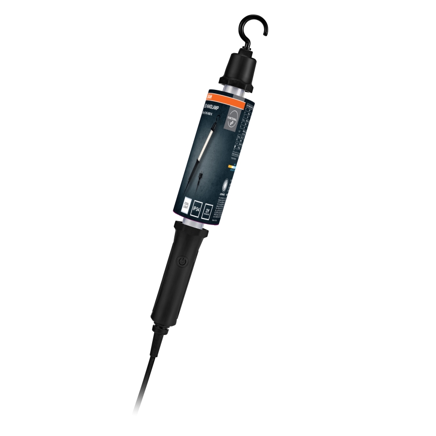Osram - Lampă LED portabilă pentru priză HANDLAMP LED/8W/230V 4000K IP54 neagră