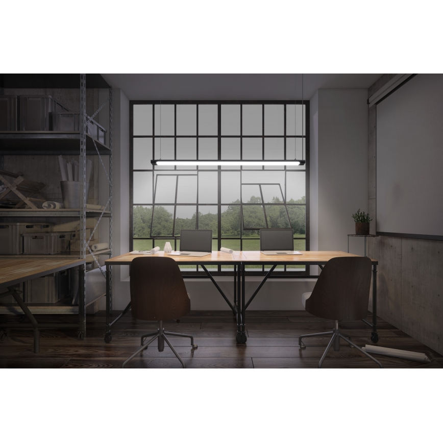 Osram - Lampă LED suspendată reglabilă pe cablu OFFICE LINE LED/40W/230V 4000K 120 cm neagră