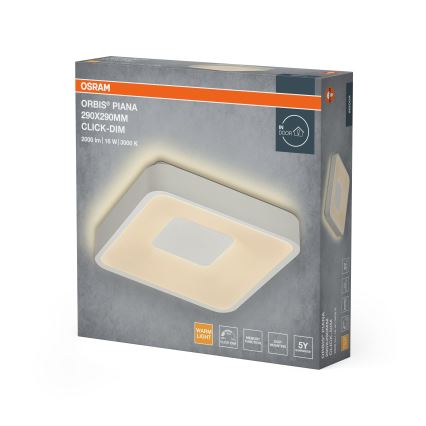 Osram - LED Plafonieră dimabilă ORBIS PIANA LED/16W/230V 29x29 cm albă