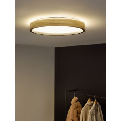 Osram - Plafonieră LED reglabilă MARIANO LED/24W/230V Ø 41 cm stejar/negru