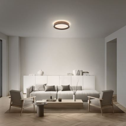 Osram - Plafonieră LED reglabilă MARIANO LED/24W/230V Ø 41 cm stejar/negru
