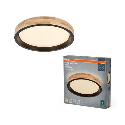 Osram - Plafonieră LED reglabilă MARIANO LED/24W/230V Ø 41 cm stejar/negru
