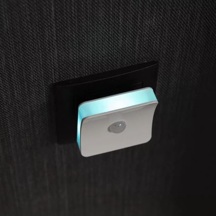 Osram - Lumină de veghe LED RGB cu senzor pentru priză LUNETTA LED/0,3W/230V