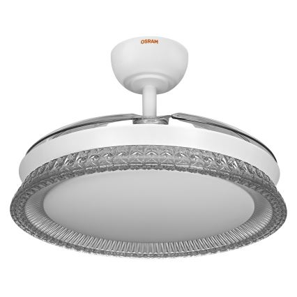 Osram - Plafonieră LED RGB reglabilă cu ventilator CIERZO LED/35W/230V 3000-6500K + telecomandă