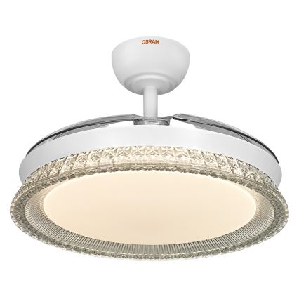 Osram - Plafonieră LED RGB reglabilă cu ventilator CIERZO LED/35W/230V 3000-6500K + telecomandă