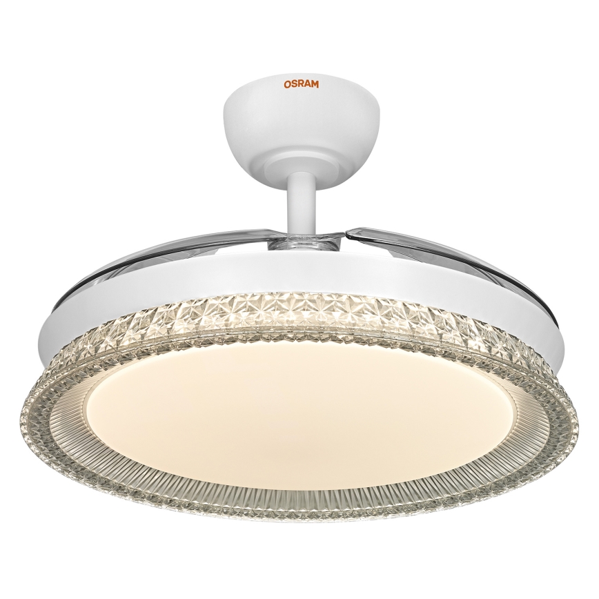 Osram - Plafonieră LED RGB reglabilă cu ventilator CIERZO LED/35W/230V 3000-6500K + telecomandă