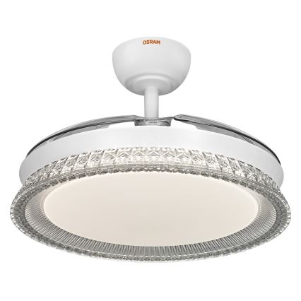 Osram - Plafonieră LED RGB reglabilă cu ventilator CIERZO LED/35W/230V 3000-6500K + telecomandă