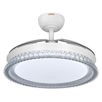 Osram - Plafonieră LED RGB reglabilă cu ventilator CIERZO LED/35W/230V 3000-6500K + telecomandă
