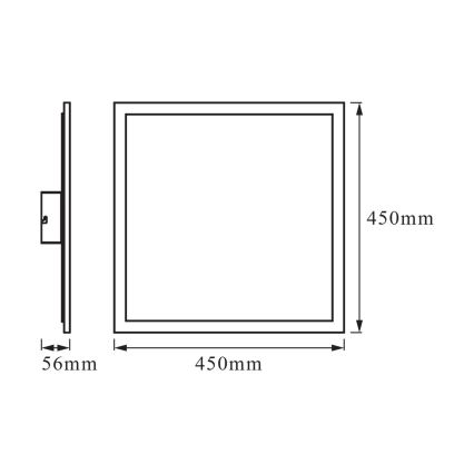 Osram - LED RGBW Plafonieră dimmabilă SMART+ PLANON LED/28W/230V 45x45 cm Wi-Fi