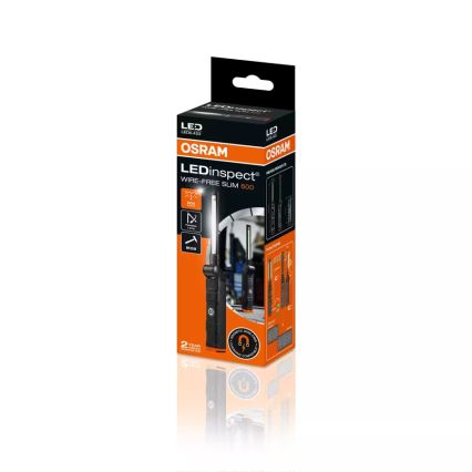 Osram - LEDINSPECT WIRE-FREE SLIM 600, lanternă LED reîncărcabilă cu intensitate reglabilă, 5W/3,7V IP54 2600 mAh