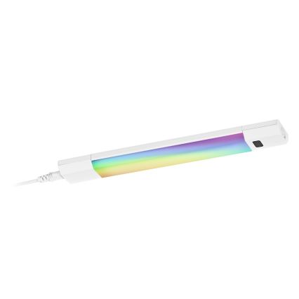 Osram - Lampă LED RGBW sub dulap dimmabilă, cu senzor de mișcare LINEAR EDGE LED/4W/230V, 30 cm, albă + telecomandă
