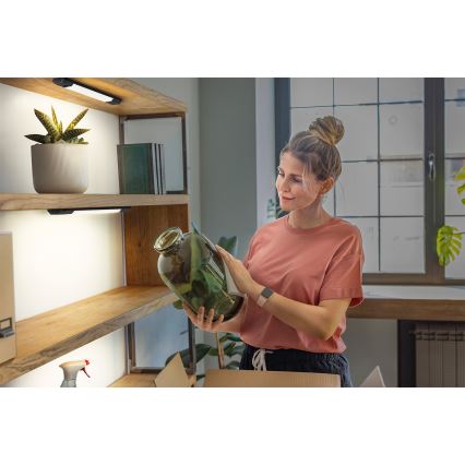 Osram - LED corp de iluminat sub dulap cu intensitate reglabilă și senzor de mișcare LINEAR EDGE LED/4W/230V 3000/4000/6500K 30 cm negru