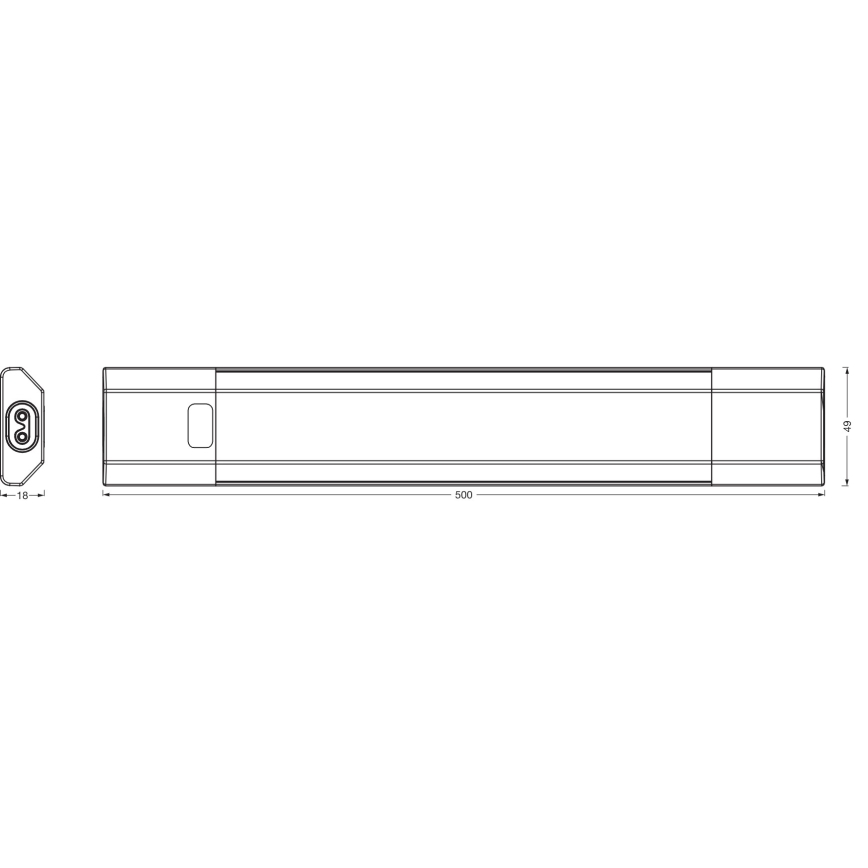Osram - Lampă LED dimabilă de montaj sub dulap cu senzor de mișcare LINEAR EDGE LED/8W/230V 3000/4000/6500K 50 cm albă