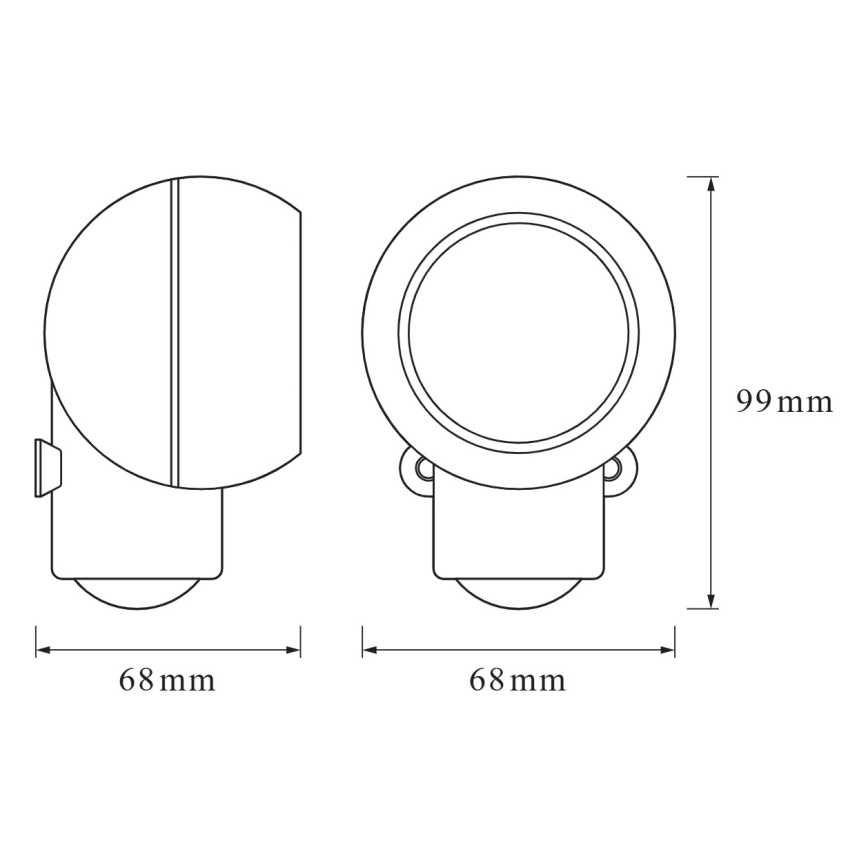 Osram - Lampă de orientare pentru exterior LED cu senzor de mișcare și de amurg SPYLUX LED/0,3W/4,5V IP43 albă