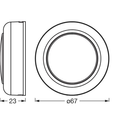Osram - Lampă de orientare tactilă reglabilă LED RGBW SMART+ DOT-IT LED/0,5W/3,7V 300 mAh