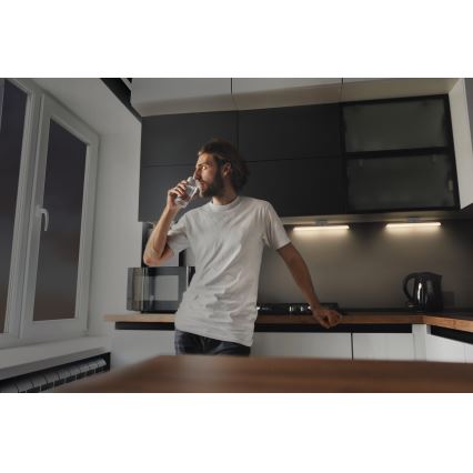 Osram - Lampă LED sub dulap reglabilă cu senzor de mișcare și crepuscular LINEAR LED/5W/3,7V 2200 mAh 3000K 35 cm alb