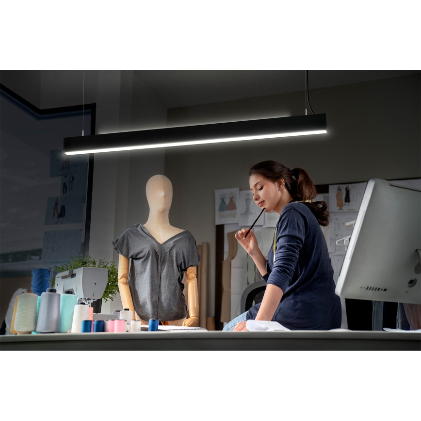 Osram - Lustră LED dimabilă suspendată pe cablu OFFICE LINE LED/42W/230V 4000K 112,6 cm negru