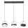 Osram - Lustră LED suspendată pe cablu DECOR PUCK, 3 x LED, 12 W, 230 V, CRI 90, negru