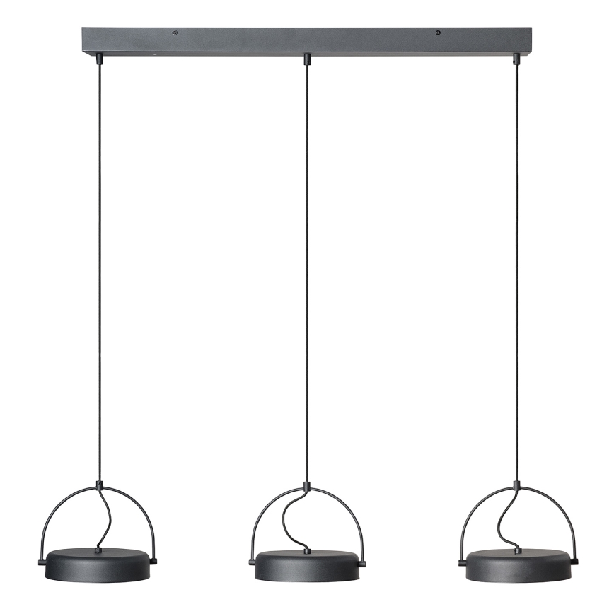 Osram - Lustră LED suspendată pe cablu DECOR PUCK, 3 x LED, 12 W, 230 V, CRI 90, negru