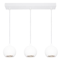 Osram - Lustră suspendată pe cablu SPOT SPHERAL, 3x GU10/6W/230V, albă