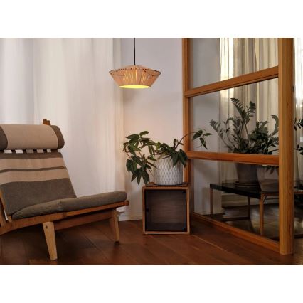 Osram - Lustru suspendat cu cablu DECOR STRIPES, 1xE27/10W/230V, Ø 40,5 cm, bej