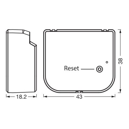 Osram - Modul comutator SMART+ 230 V Wi‑Fi pentru jaluzele, rolete și draperii