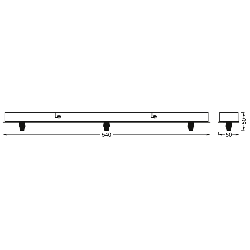 Osram - Montură PENDULUM 230V, neagră
