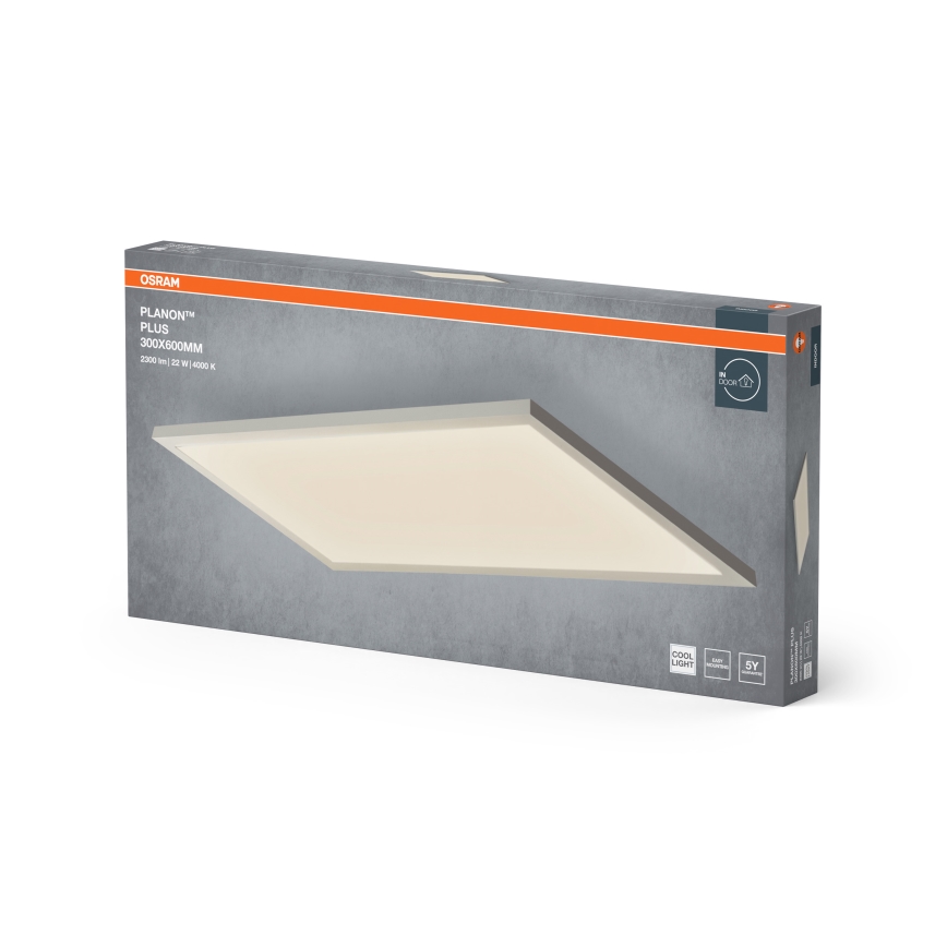 Osram - Panou LED aplicat PLANON, 22 W, 230 V, 4000 K, 30 x 60 cm, alb