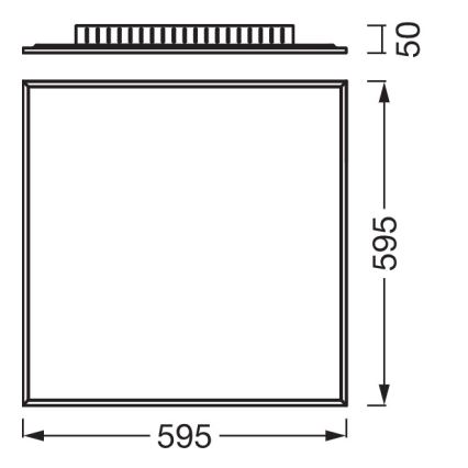 Osram - Panou LED aplicat PLANON LED/40W/230V 4000K 60x60 cm alb
