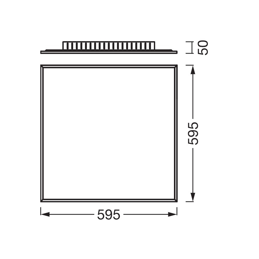 Osram - Panou LED aplicat PLANON LED/40W/230V 4000K 60x60 cm alb