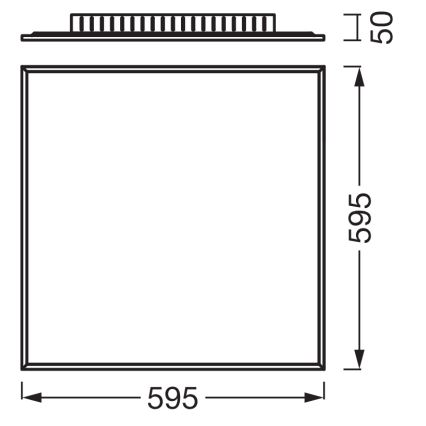 Osram - Panou LED de suprafață PLANON LED/40W/230V 60x60 cm alb