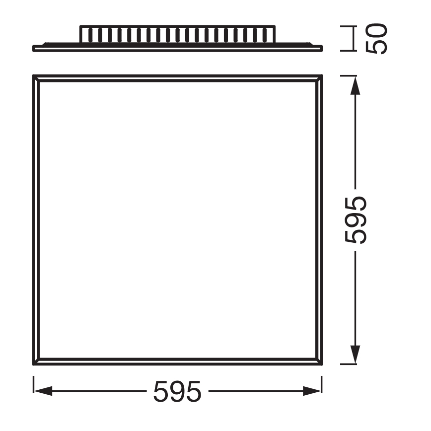 Osram - Panou LED de suprafață PLANON LED/40W/230V 60x60 cm alb