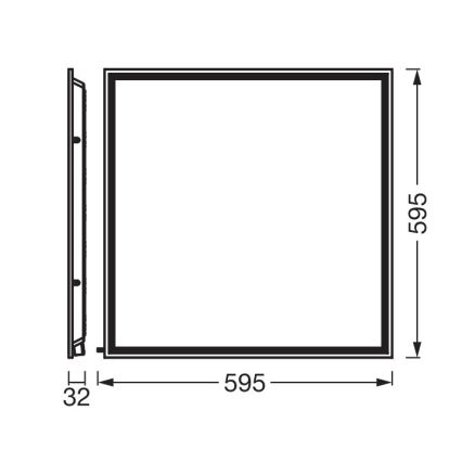Osram - panou LED încastrat ESSENTIAL LED/40W/230V 3000/4000/6500K 60x60 cm