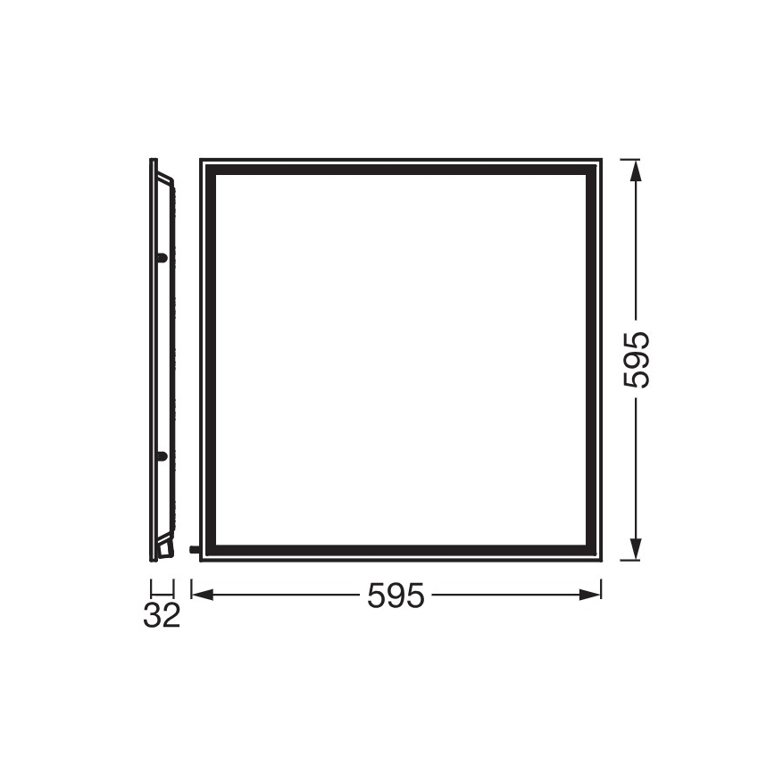 Osram - LED Panou încastrat ESSENTIAL LED/40W/230V 3000/4000/6500K 60x60 cm UGR19