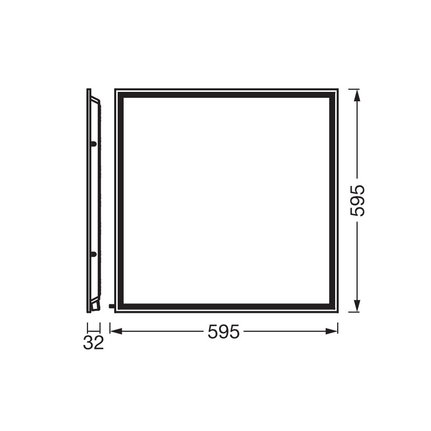 Osram - Panou LED pentru tavan casetat ESSENTIAL LED/50W/230V 3000/4000/6500K 60x60 cm