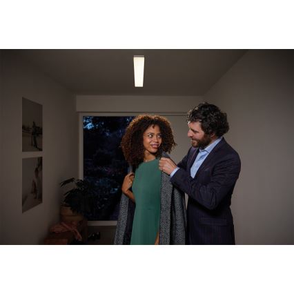 Osram - Panou LED PLANON, montaj aparent, 40 W, 230 V, 3000 K, 30 x 120 cm, alb