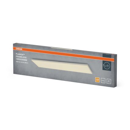 Osram - Panou LED PLANON, montaj aparent, 40 W, 230 V, 3000 K, 30 x 120 cm, alb