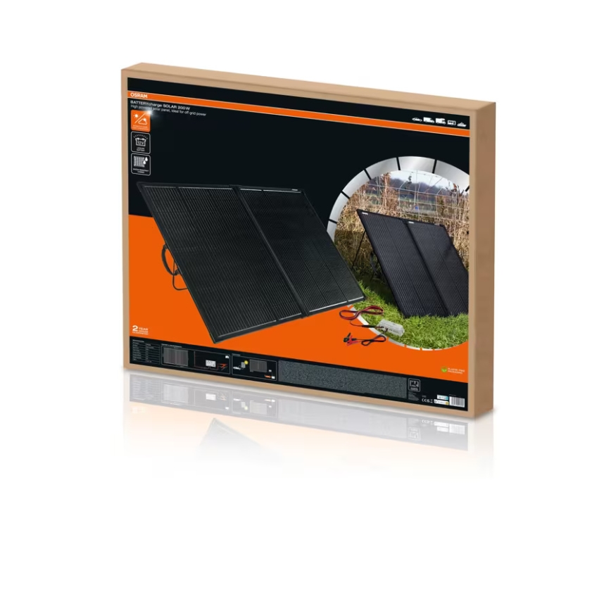 Osram - Panou solar BATTERY CHARGE SOLAR 200W IP65 pentru încărcare autonomă a bateriilor