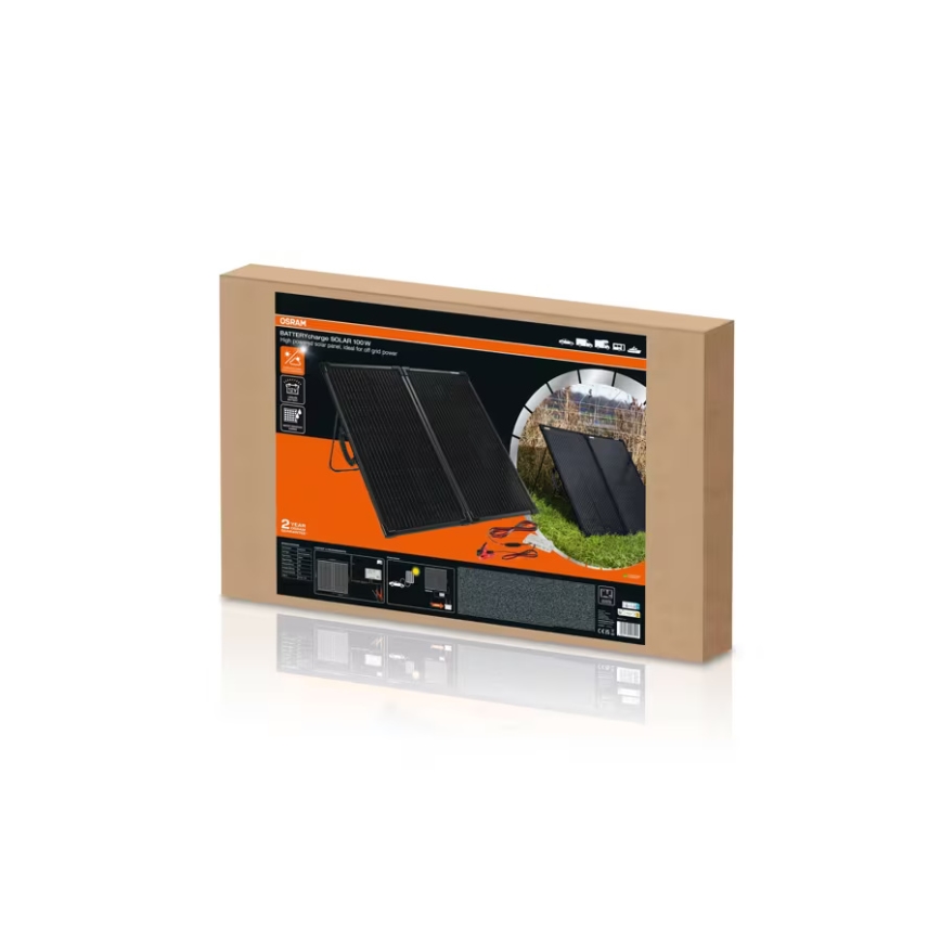 Osram - Panou solar pentru încărcare autonomă a bateriei BATTERY CHARGE SOLAR 100W IP65