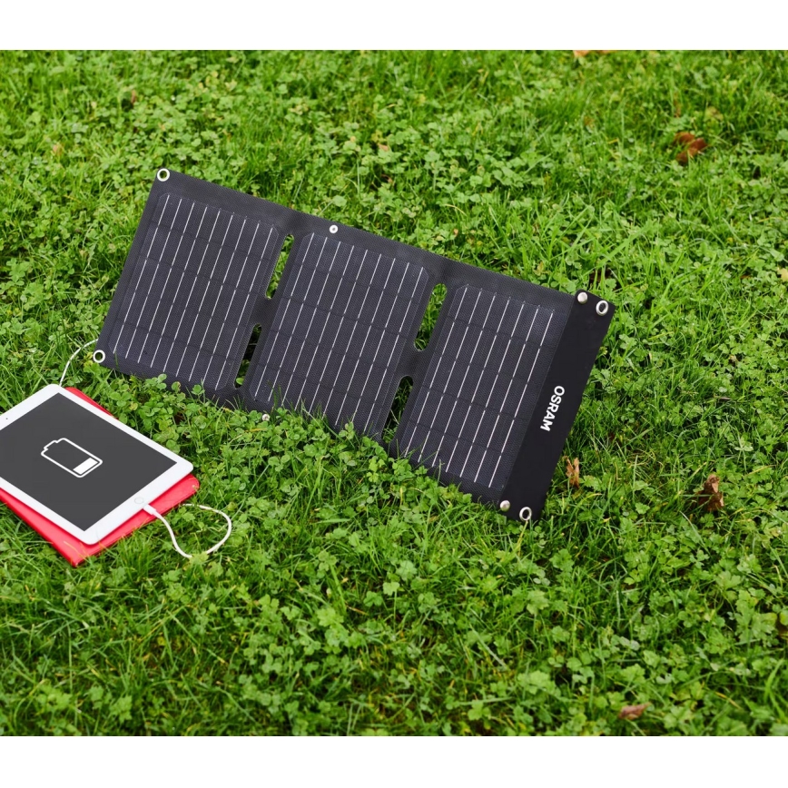 Osram - Panou solar pentru încărcare autonomă a bateriei BATTERY CHARGE SOLAR 20W IP65