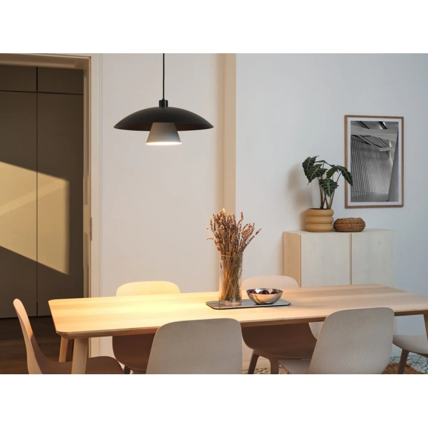 Osram - Pendul cu cablu DECOR FLYING MUSHROOM 1xE27/25W/230V, Ø 50 cm, negru