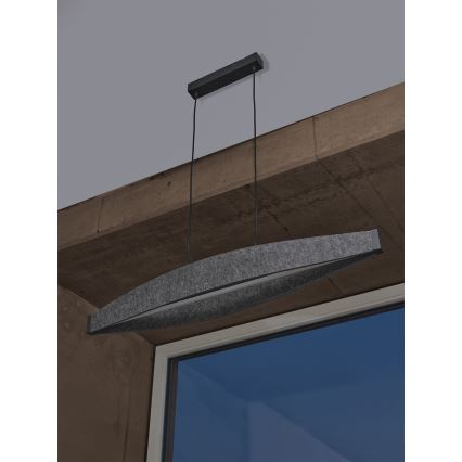 Osram - Pendul LED pe cablu DECOR FLAT LED/23W/230V, gri