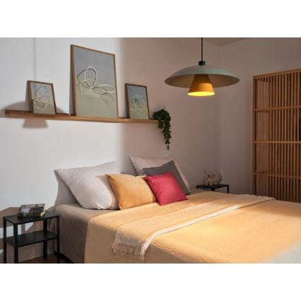 Osram - Pendul pe cablu DECOR FLYING MUSHROOM, 1x E27/25W/230V, Ø 50 cm, verde